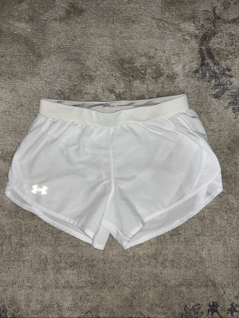 Under Armour White Women's Athletic Running Shorts